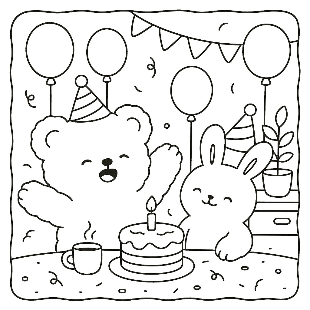 cartão de feliz aniversário para imprimir