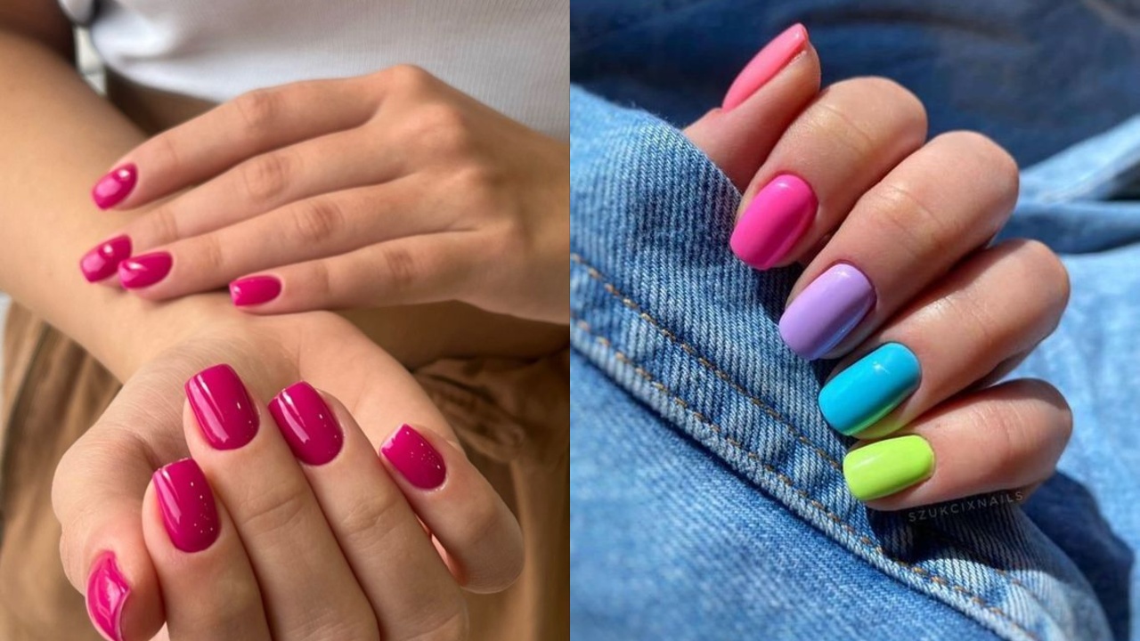unhas curtas decoradas