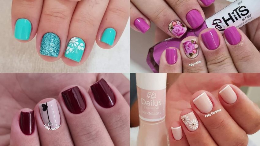 unhas curtas elegantes