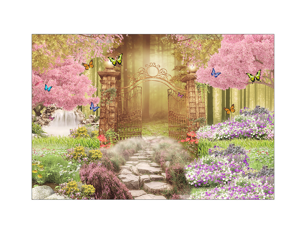 como fazer decoração jardim encantado borboletas