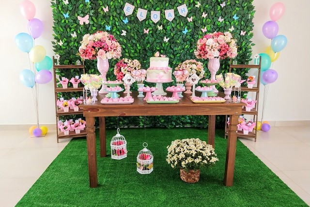 cores para festa jardim encantado borboletas