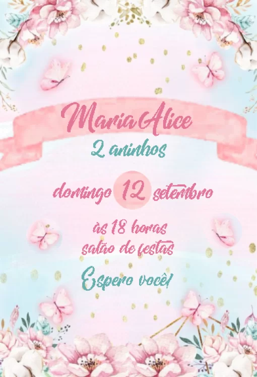 jardim encantado borboletas para quarto infantil