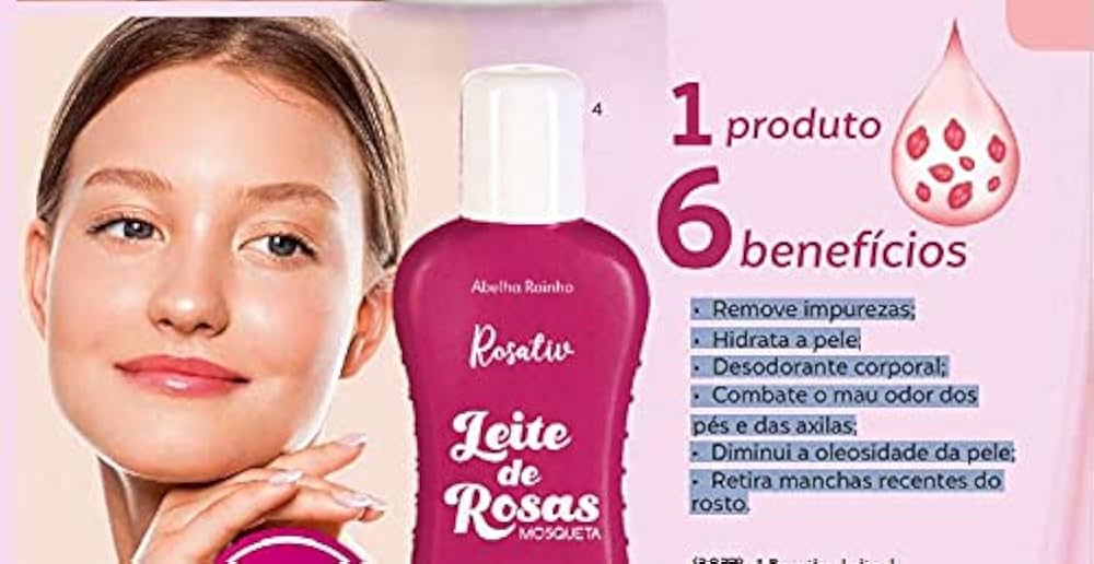 leite de rosas para melasma