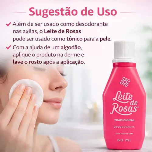 leite de rosas para que serve