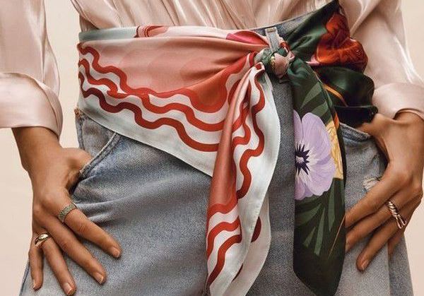 truque de styling lenço