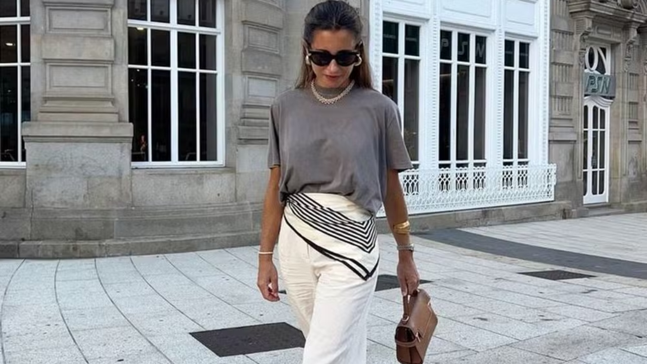 estilo com lenço na cintura
