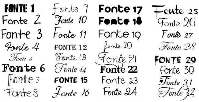 fontes para instagram