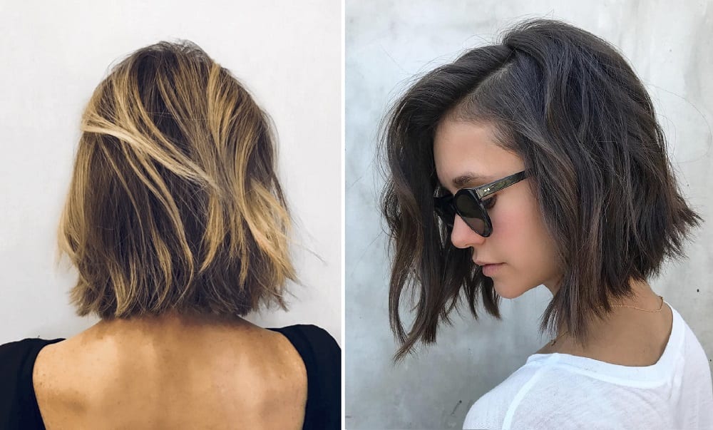 corte long bob desfiado
