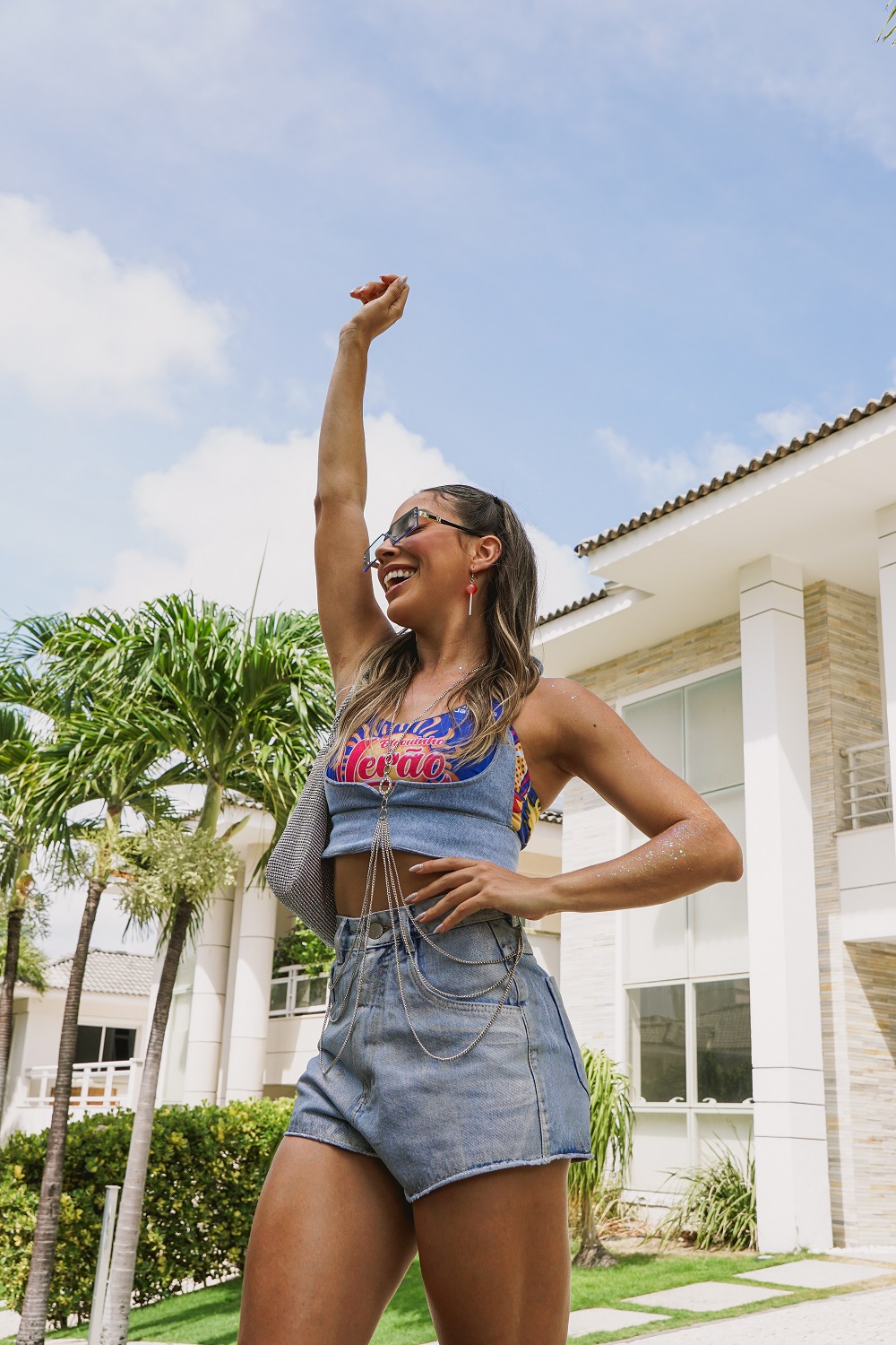 combinações abadá short jeans carnaval