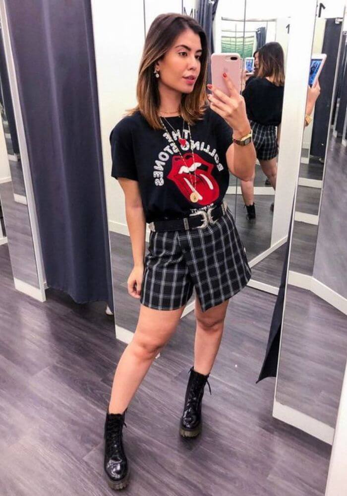 looks com coturno feminino