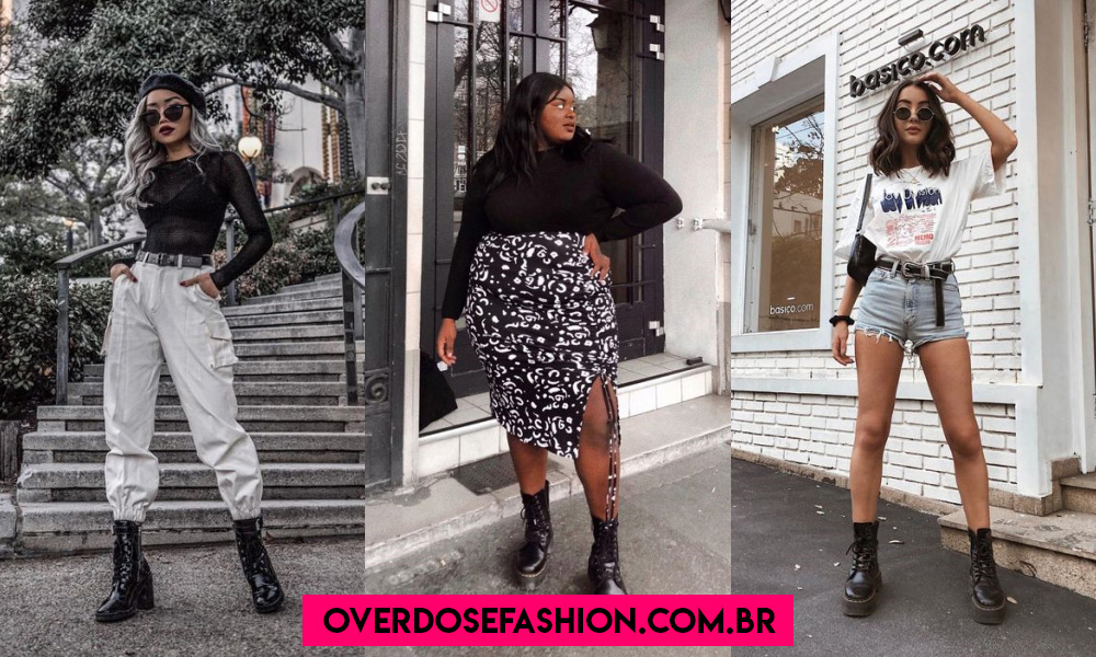 looks com coturno feminino