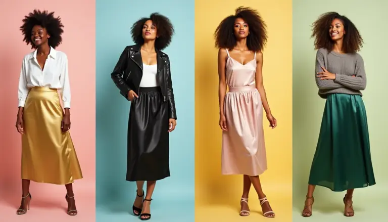 38 Ideias de Look com Saia de Cetim para Arrasar em 2026 38 Ideias de Look com Saia de Cetim para Arrasar em 2026
