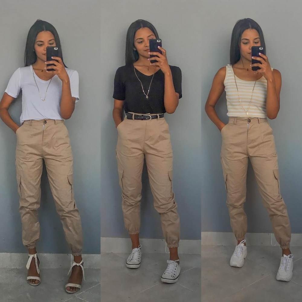 como usar calça cargo feminina