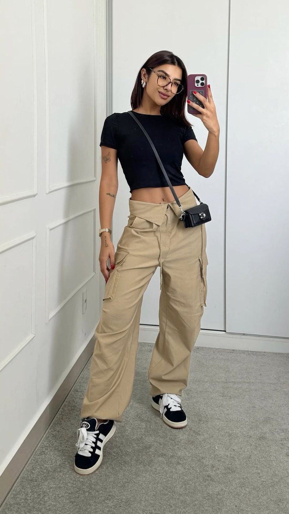 calça cargo feminina jeans