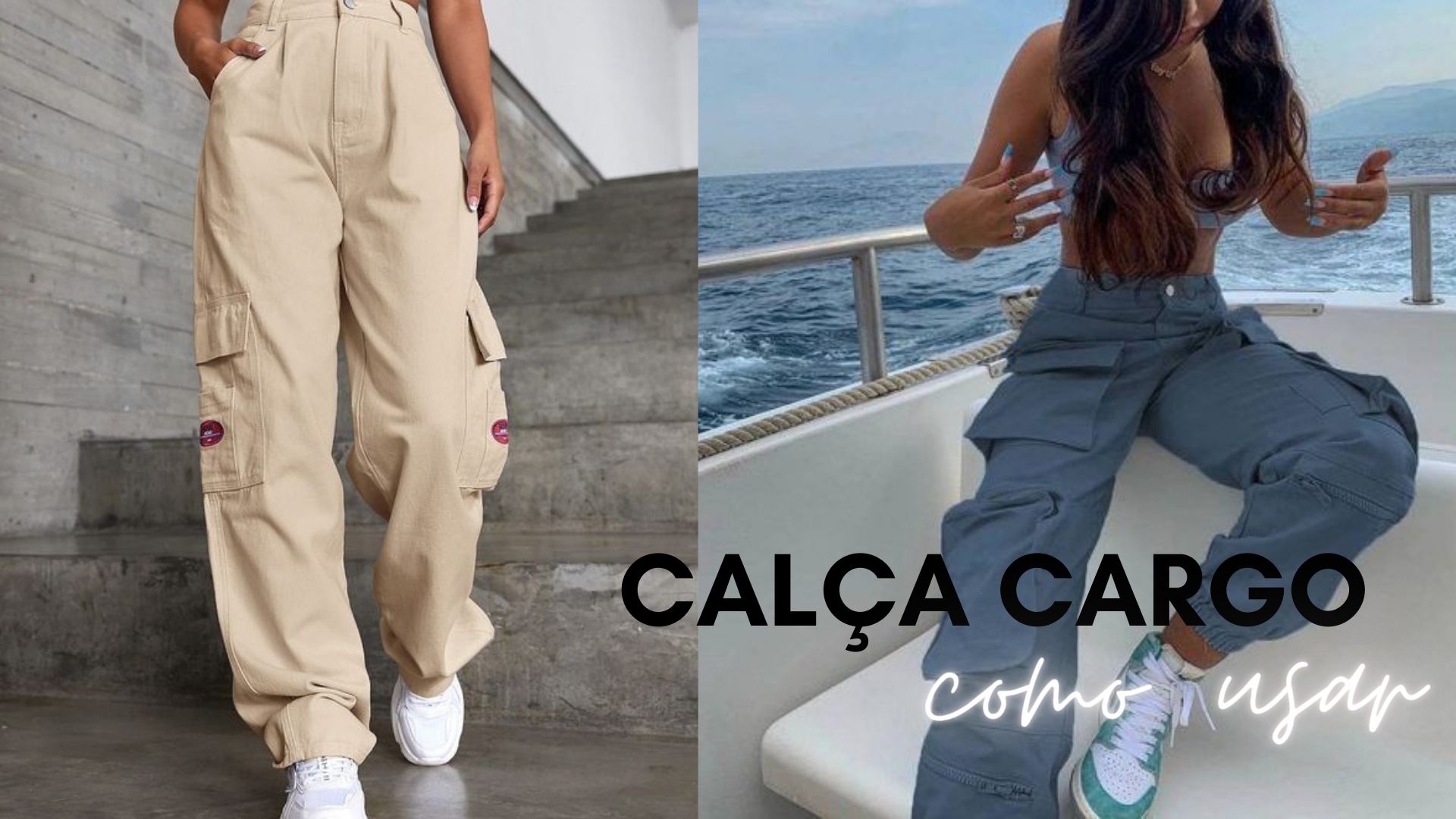 calça cargo feminina casual