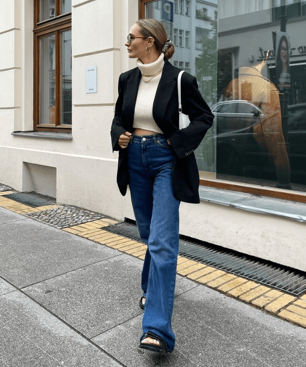 calça wide leg looks verão