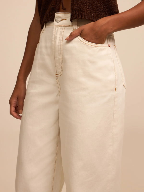 calça jeans wide leg inspiração