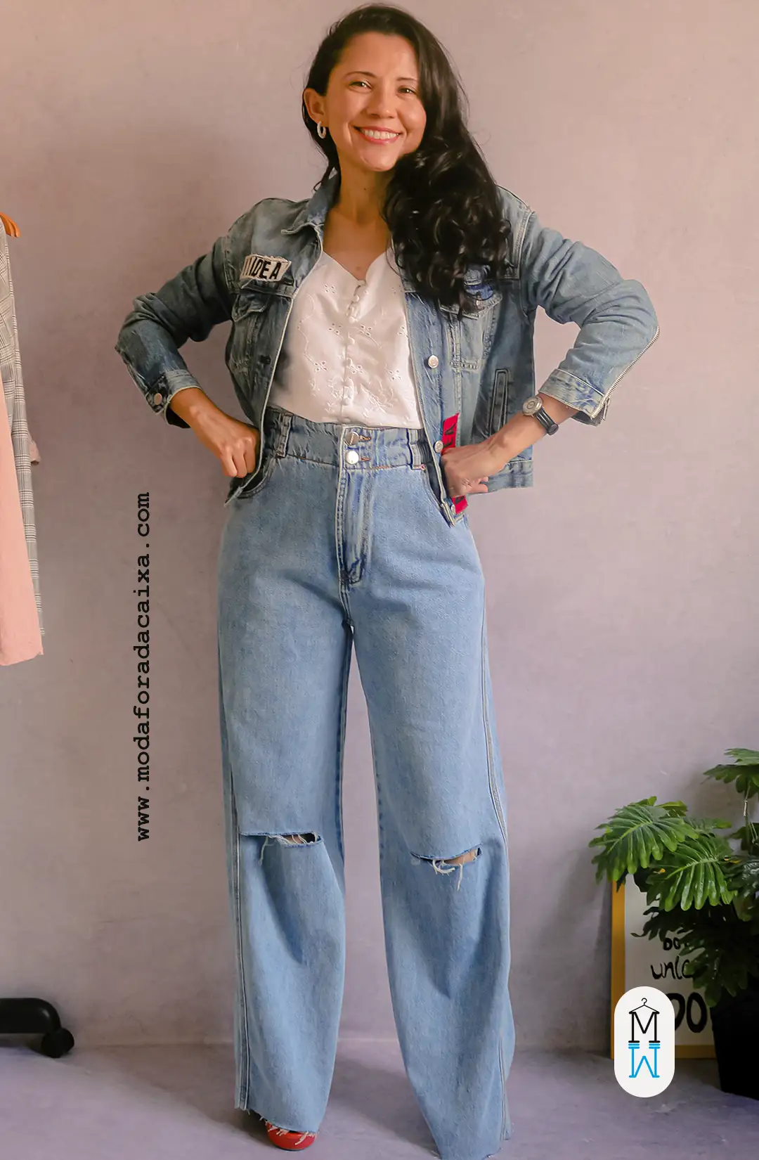 sapato para usar com calça wide leg jeans