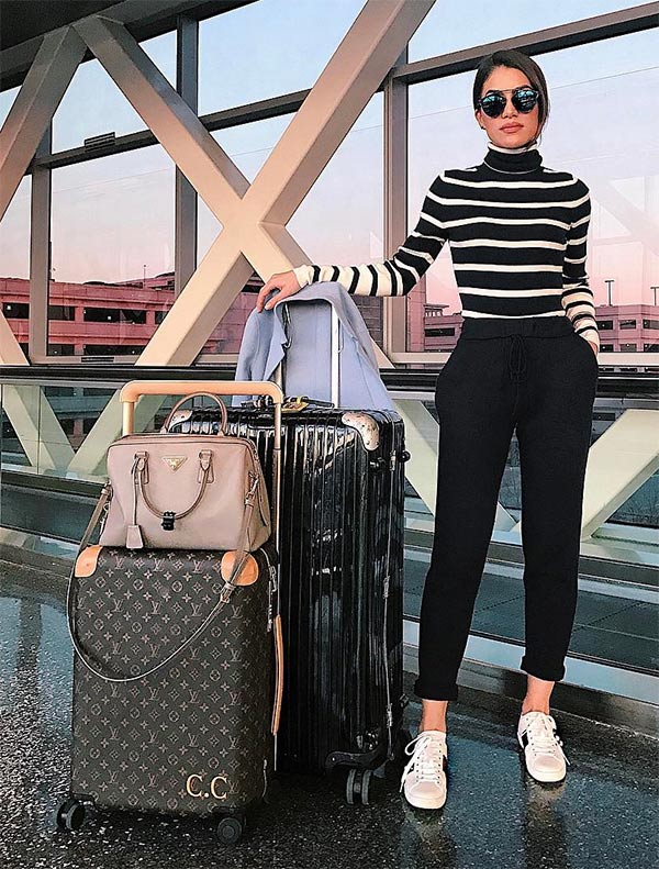 roupas para viajar de avião confortáveis