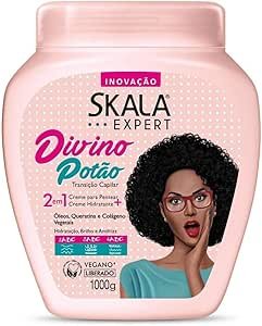 Creme para cabelo cacheado com proteção térmica