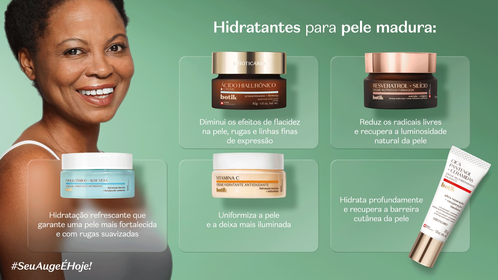 hidratante facial com textura loção