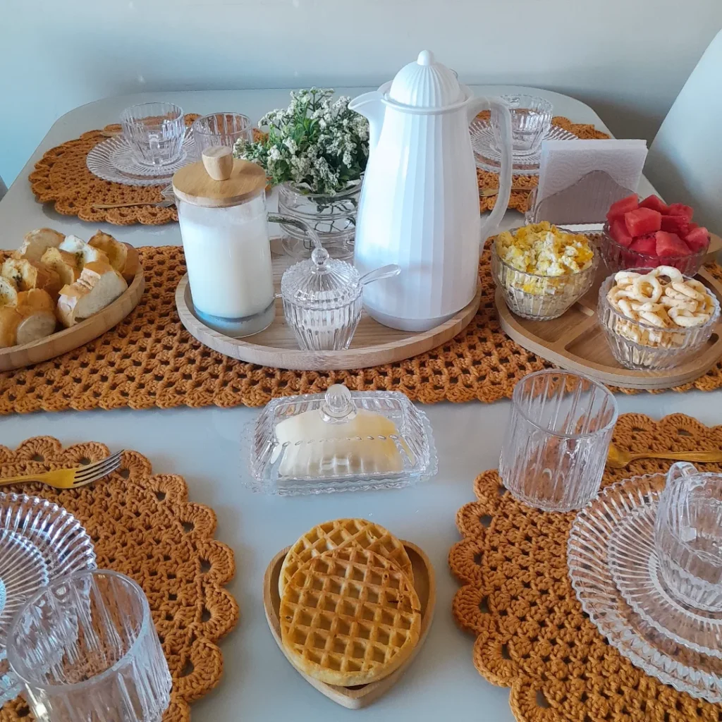 decoração mesa café da manhã