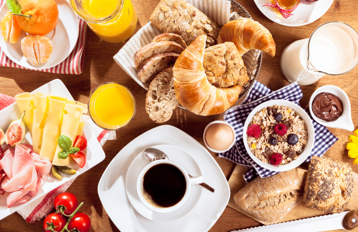 mesa café da manhã para dois