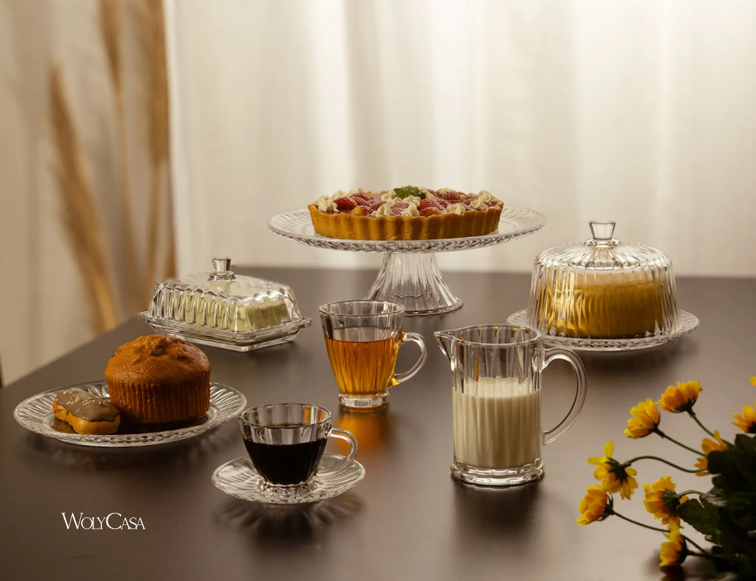 mesa posta café da manhã moderna