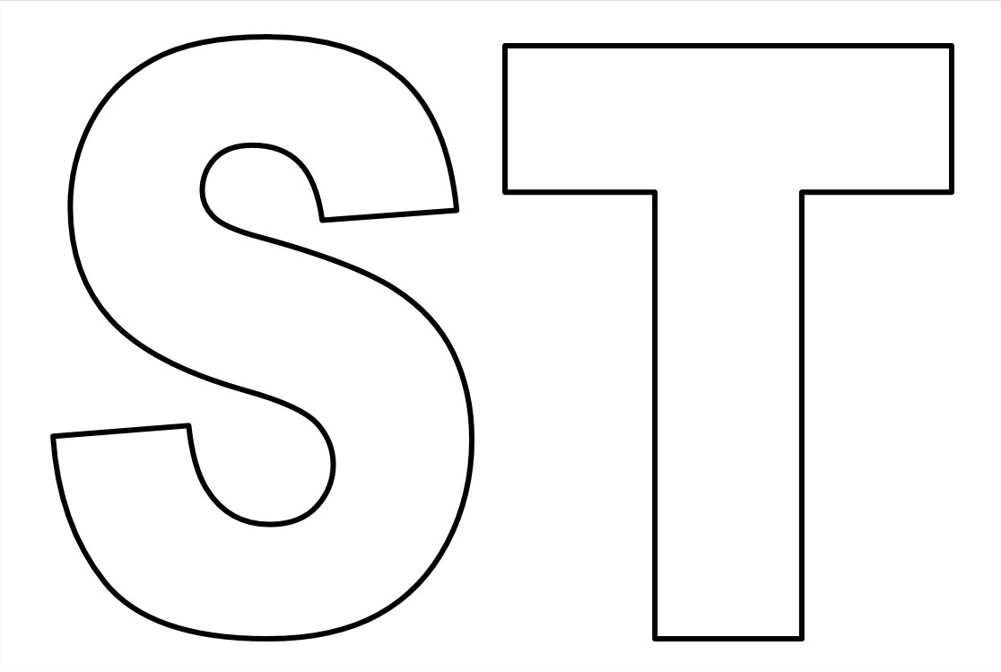molde letra bastão grande