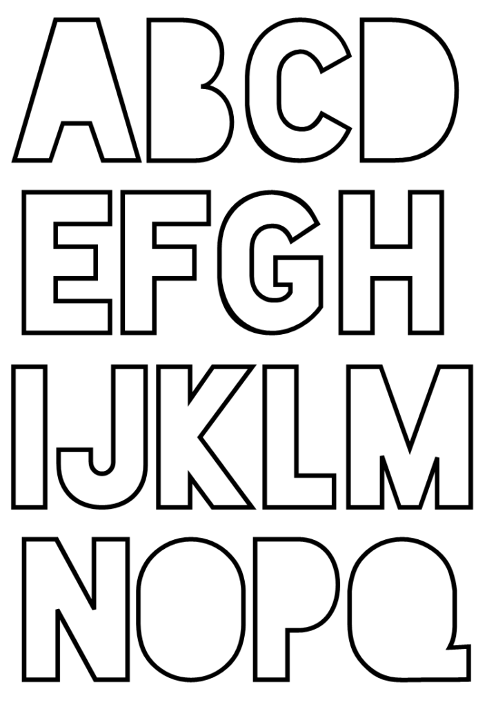 moldes de letras para imprimir A4