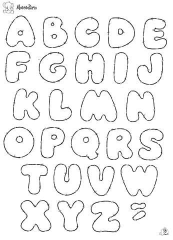 moldes de letras para imprimir A4