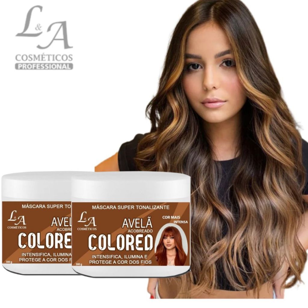 Morena iluminada avelã em cabelo escuro