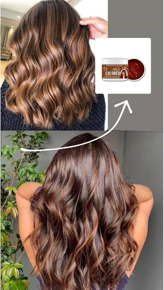 Morena iluminada avelã com mechas