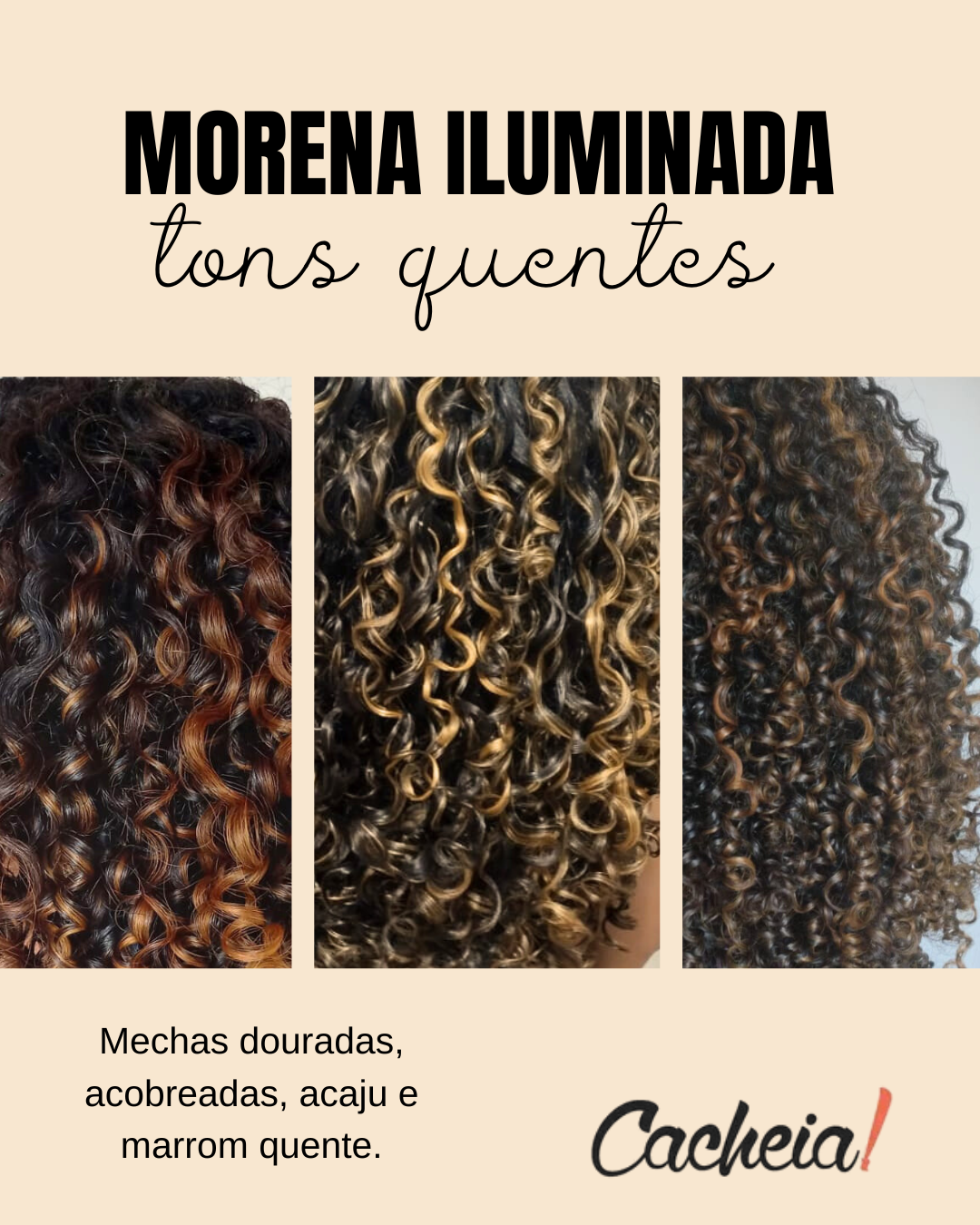 morena iluminada tons quentes