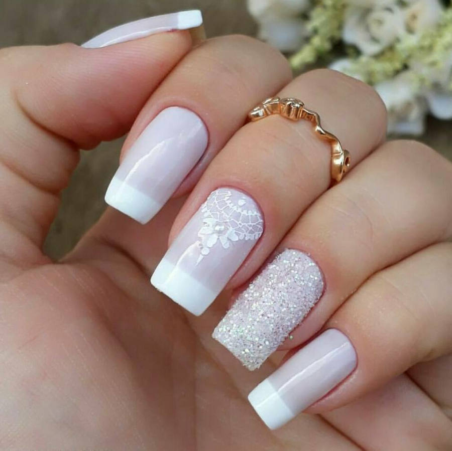 unhas de noiva longas