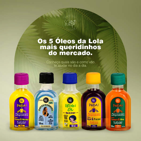 Óleo para cabelo cacheado fino
