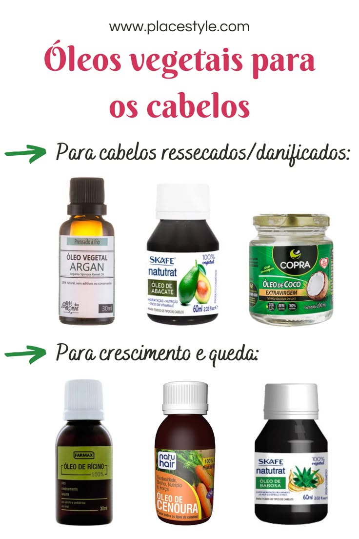 tratamento capilar natural com óleos