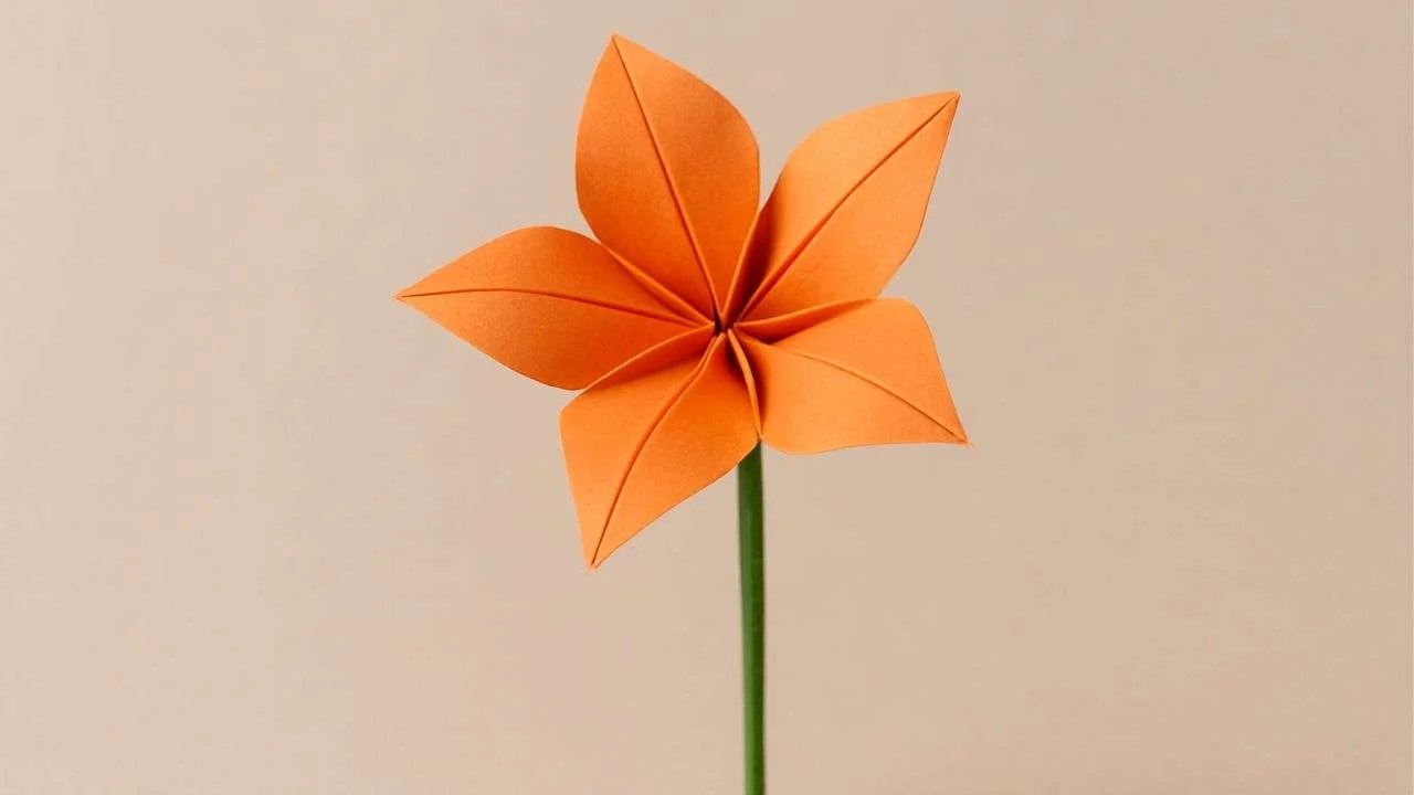 origami flor de lírio