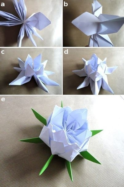 flor de papel origami