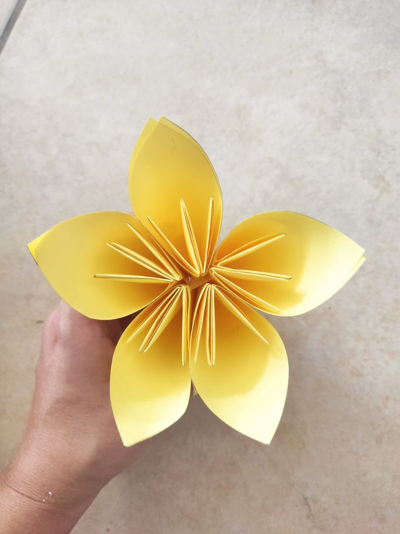 origami flor passo a passo
