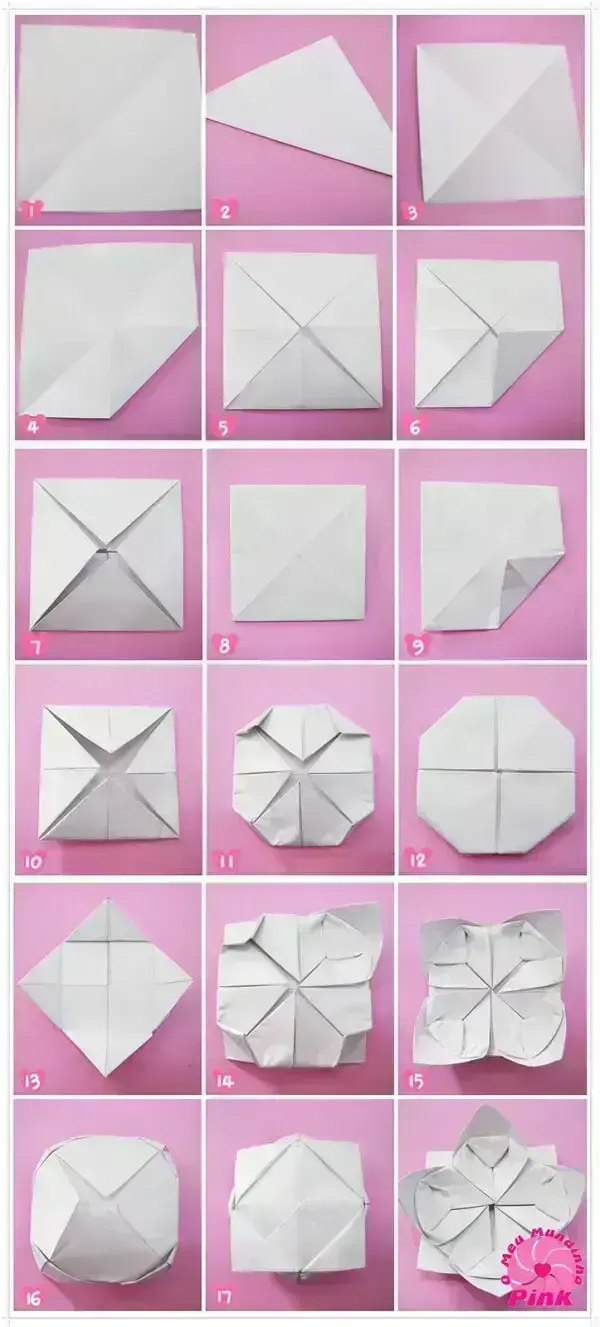 origami flor modular