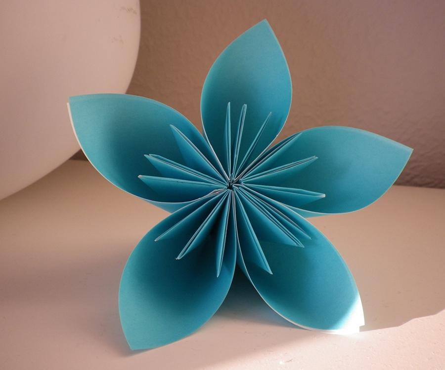 origami flor para presente