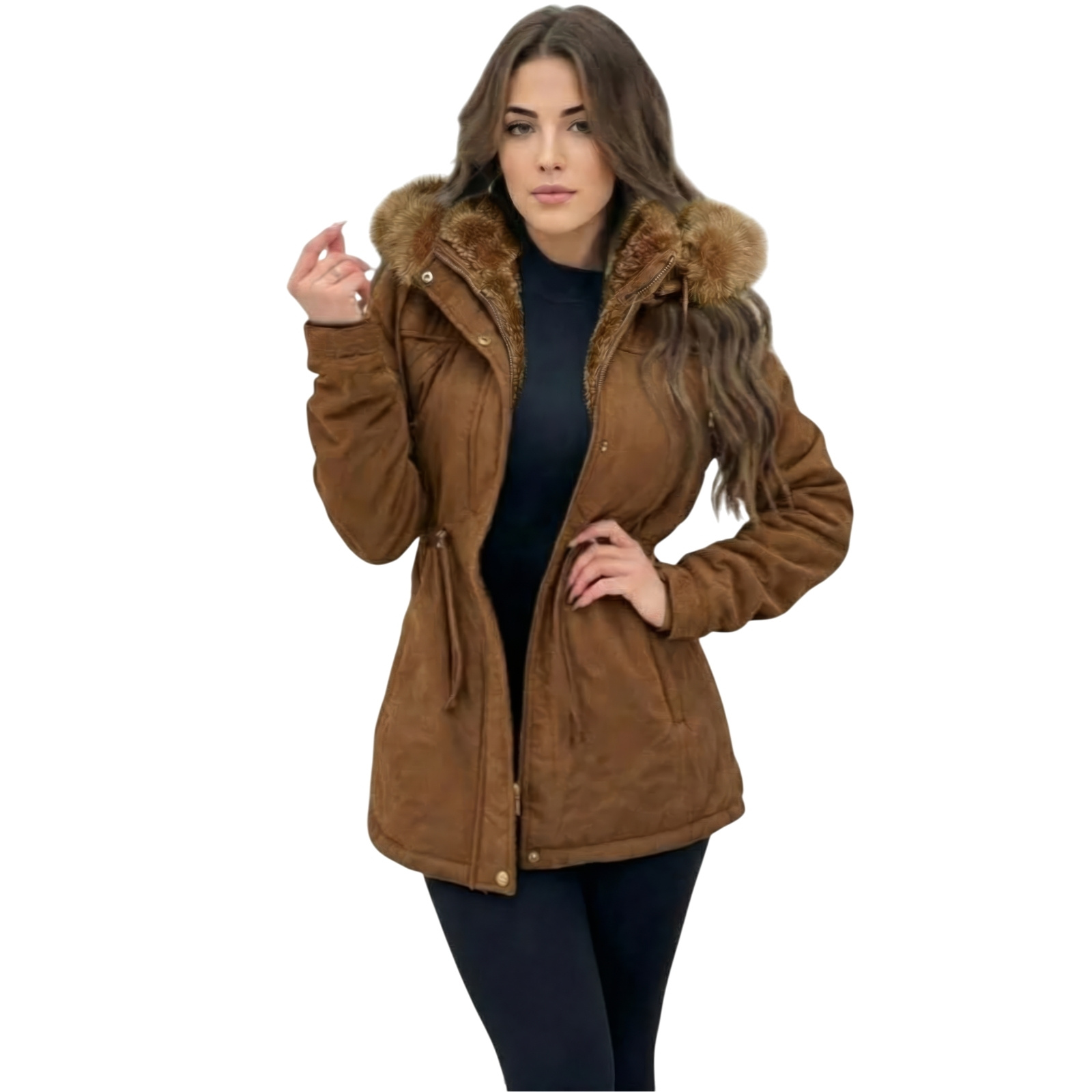 parka feminina bege