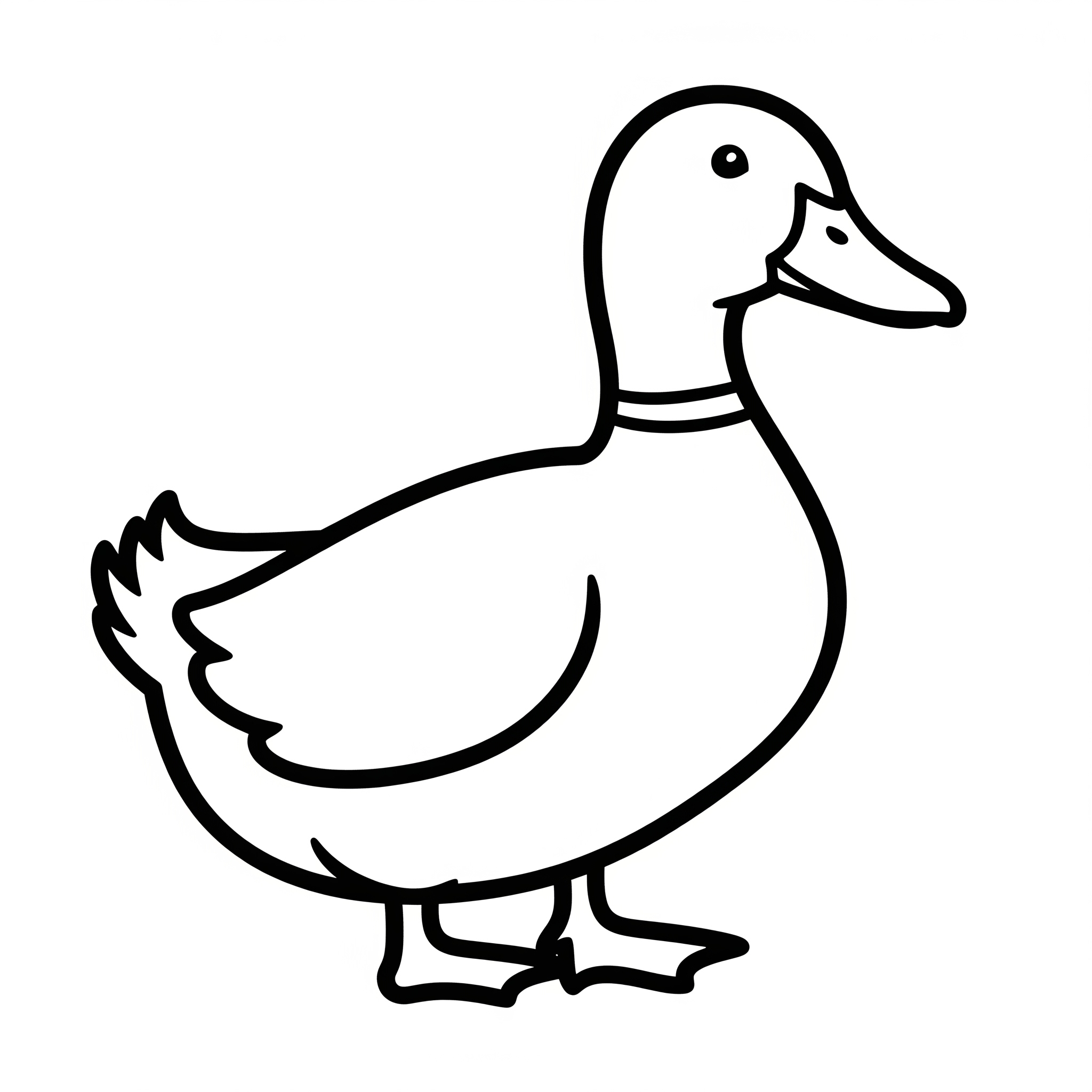 pato realista para imprimir
