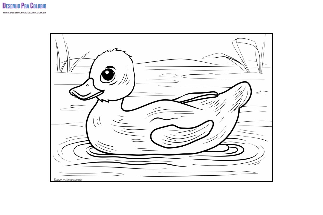 pato de desenho animado para imprimir
