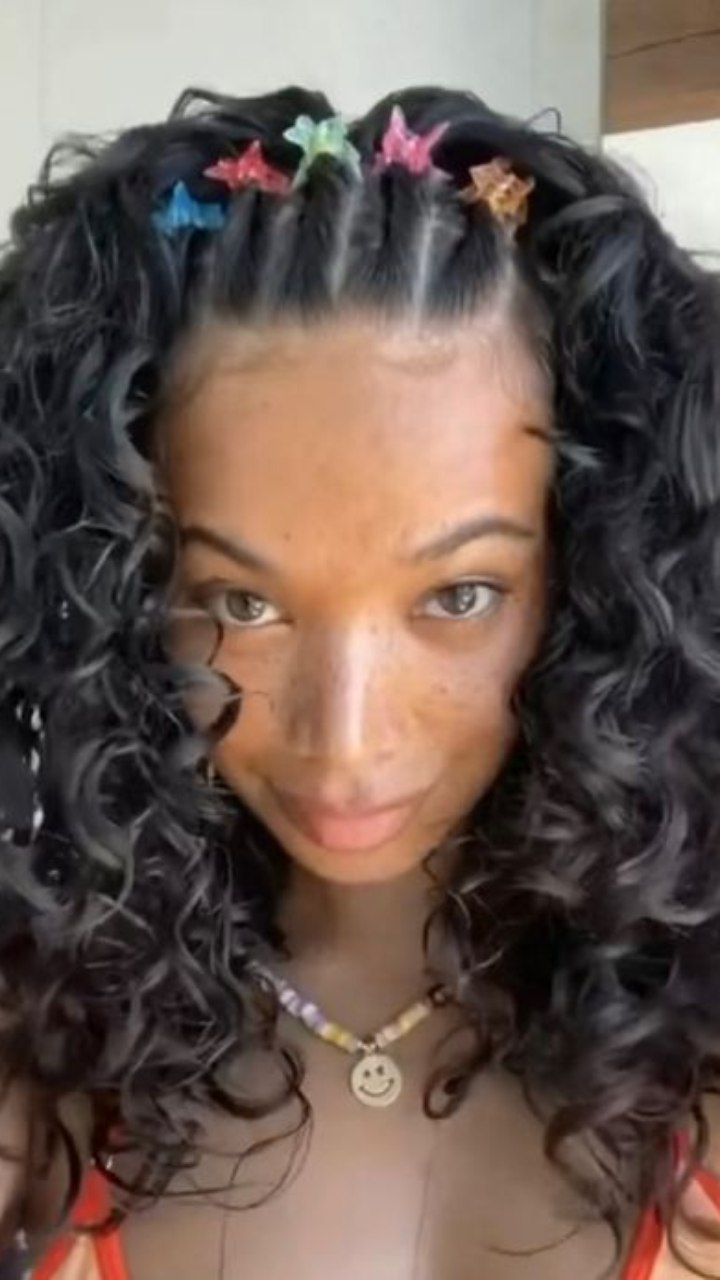 micro tranças cabelo