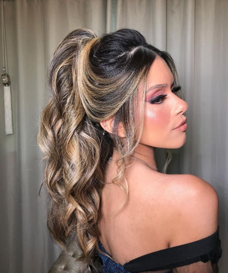 penteado formatura simples