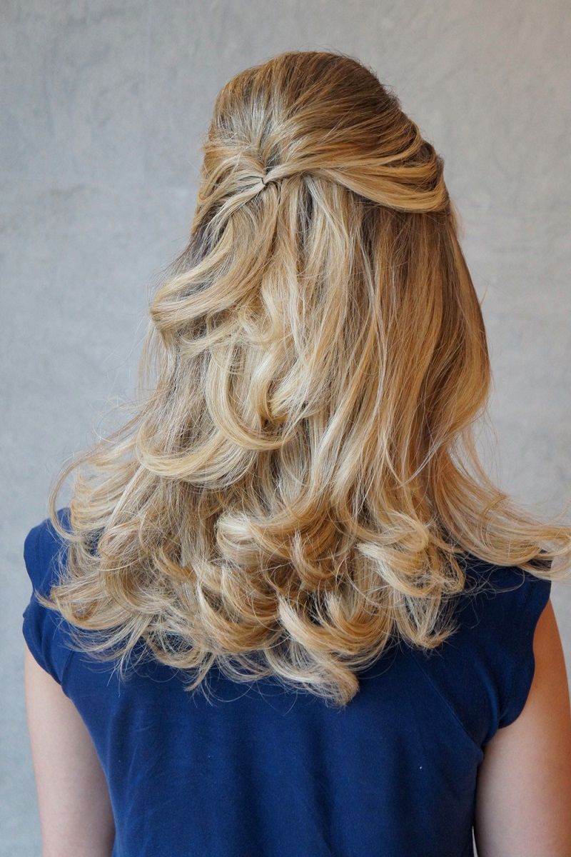 penteado semi preso fácil