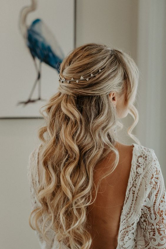 penteado semi preso inspiração