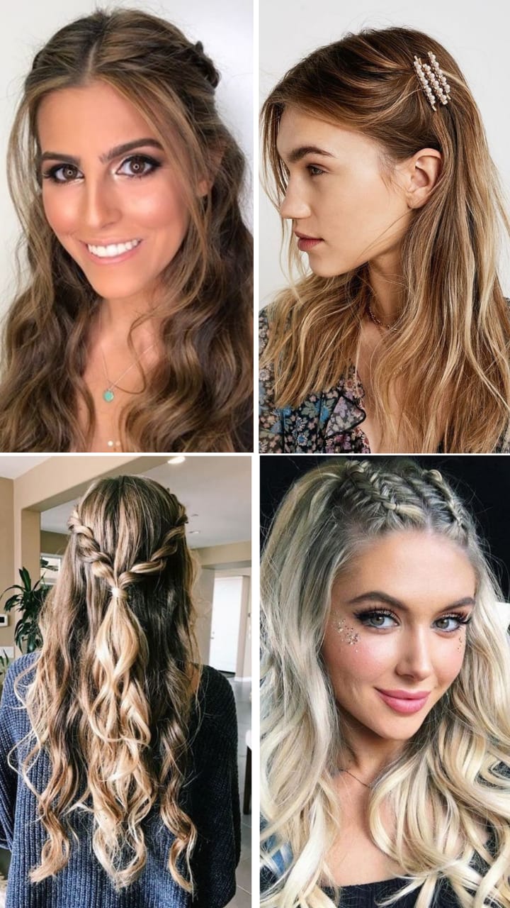 penteados para cabelo ondulado preso